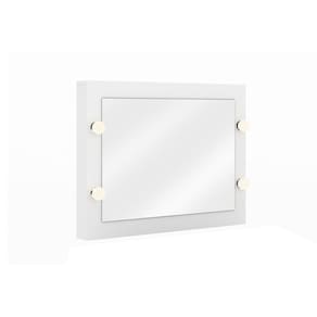 Multiuso De Quarto Bebê Espelho Camarim Pe-2006 Branco - Tecno Mobili