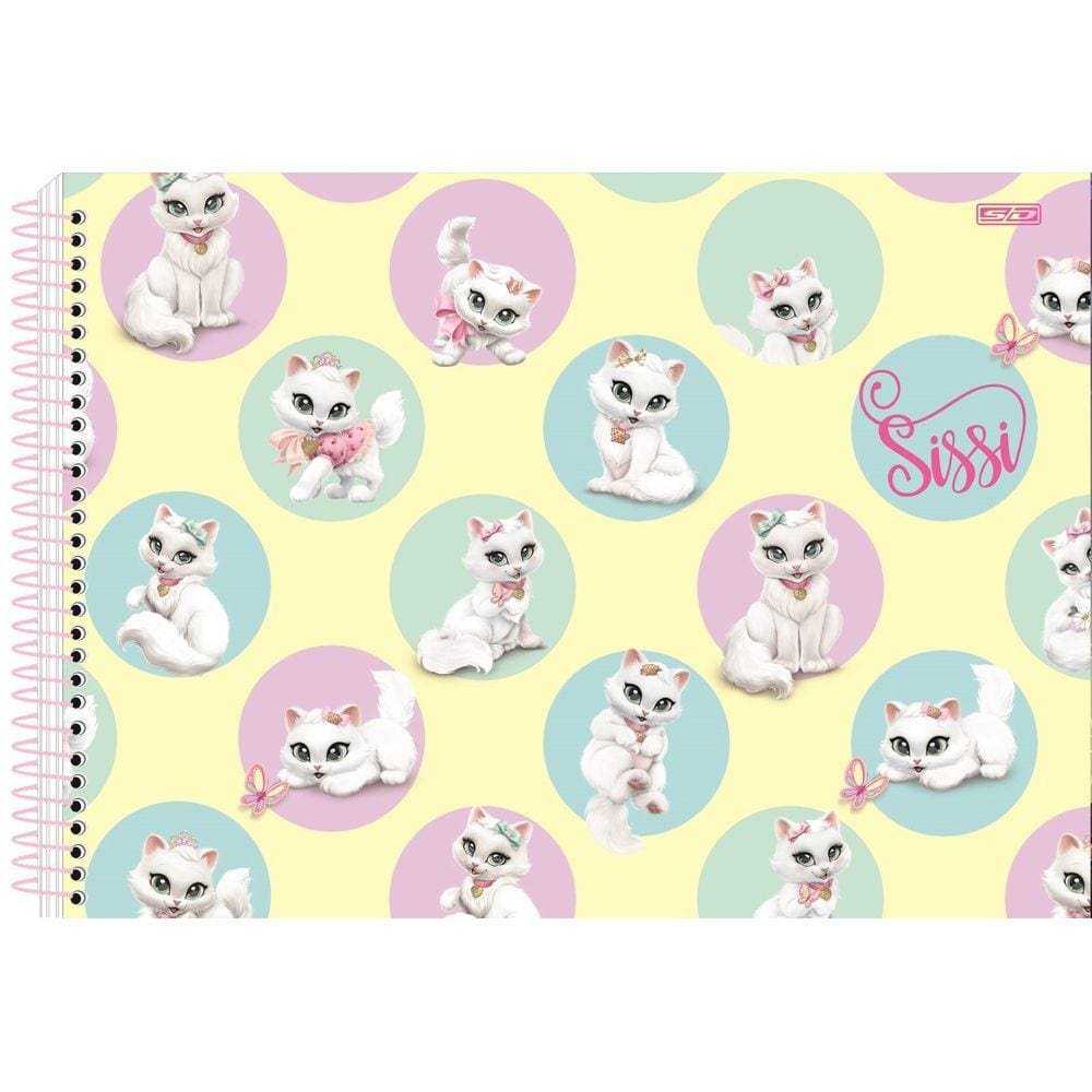 Caderno Espiral Cartografia e Desenho SISSI 80 Folhas São Domingos