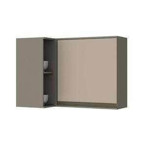 Armário De Cozinha Modulado Canto Reto Connect 1 Porta Duna/cristal - Henn