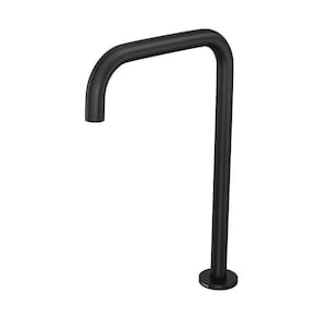 Torneira Bica Alta Quadrada Preto Matte - Aquecimento