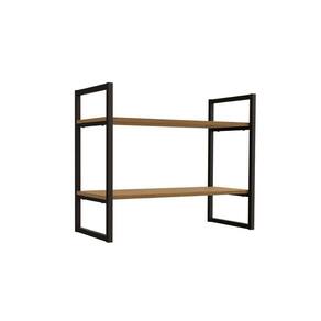 Prateleira Decorativa Quarto Bebê Industrial Li008 Freijo/preto - Kappesberg