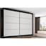 Guarda Roupa 2 Portas De Correr E 6 Gavetas Sevilha Branco-preto - Europa