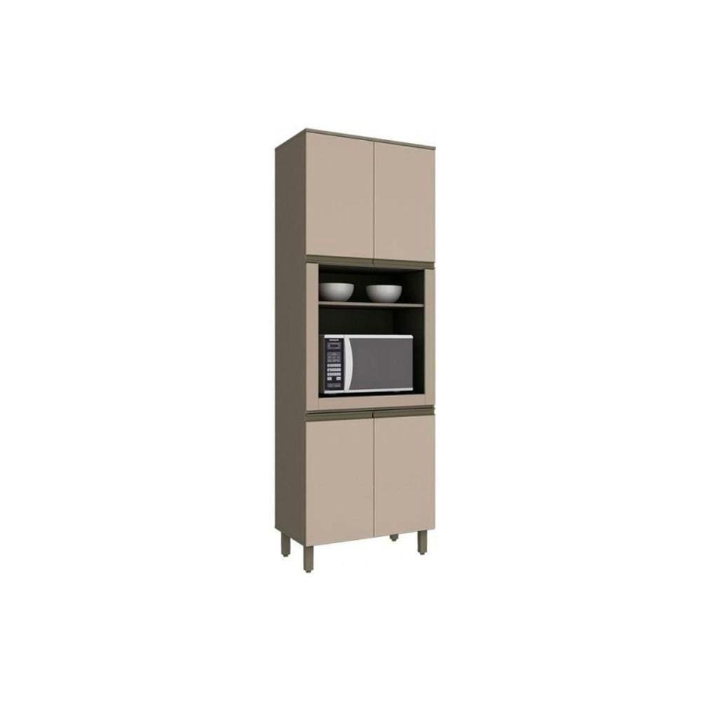 Paneleiro De Cozinha Modulado Connect C/ 4 Portas (1 Forno) Duna/cristal - Henn