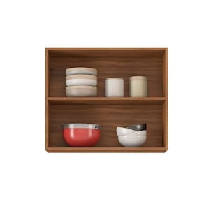 Armário De Cozinha Modulado Aéreo Firenze 2 Portas 80cm Amendola/branco - Demóbile