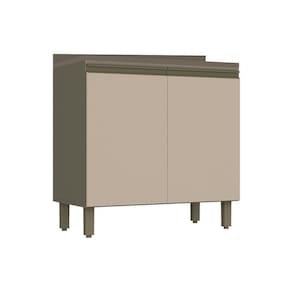 Gabinete De Cozinha Modulado Balcão Connect 2 Portas C/tampo Duna/cristal - Henn