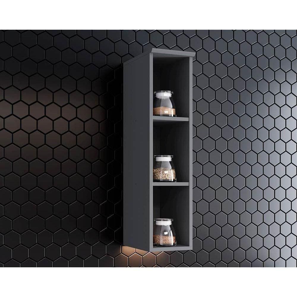 Nicho De Cozinha Modulado Aéreo Americana 20cm Cinza - Henn