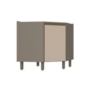 Módulo Cozinha Henn Connect Balcão Canto Oblíquo C/ 1 Porta S/ Tampo Duna/cristal