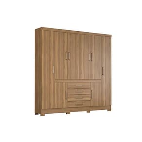 Guarda Roupa 8 Portas E 4 Gavetas New Realce Amêndola - Demóbile
