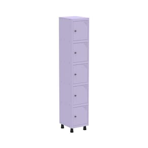 Armário Roupeiro de Aço 5 Portas Lilás