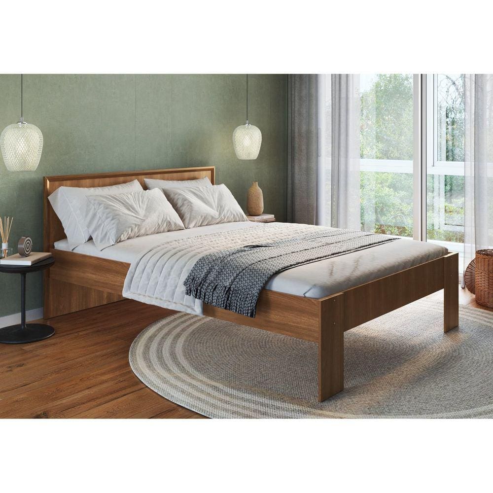 Cama Casal 140cm Los Angeles Nogal