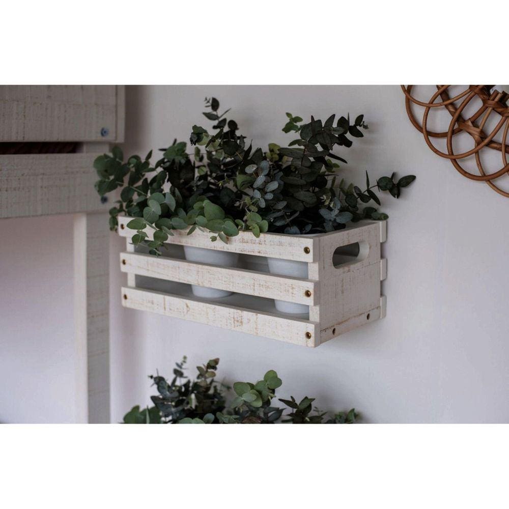 Prateleira Nicho Mercado Branco Rústico