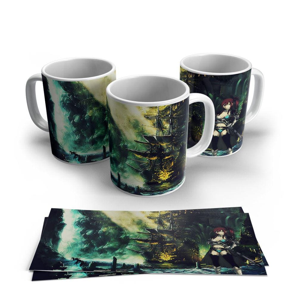 Caneca de Porcelana Fairy Tail modelo 10