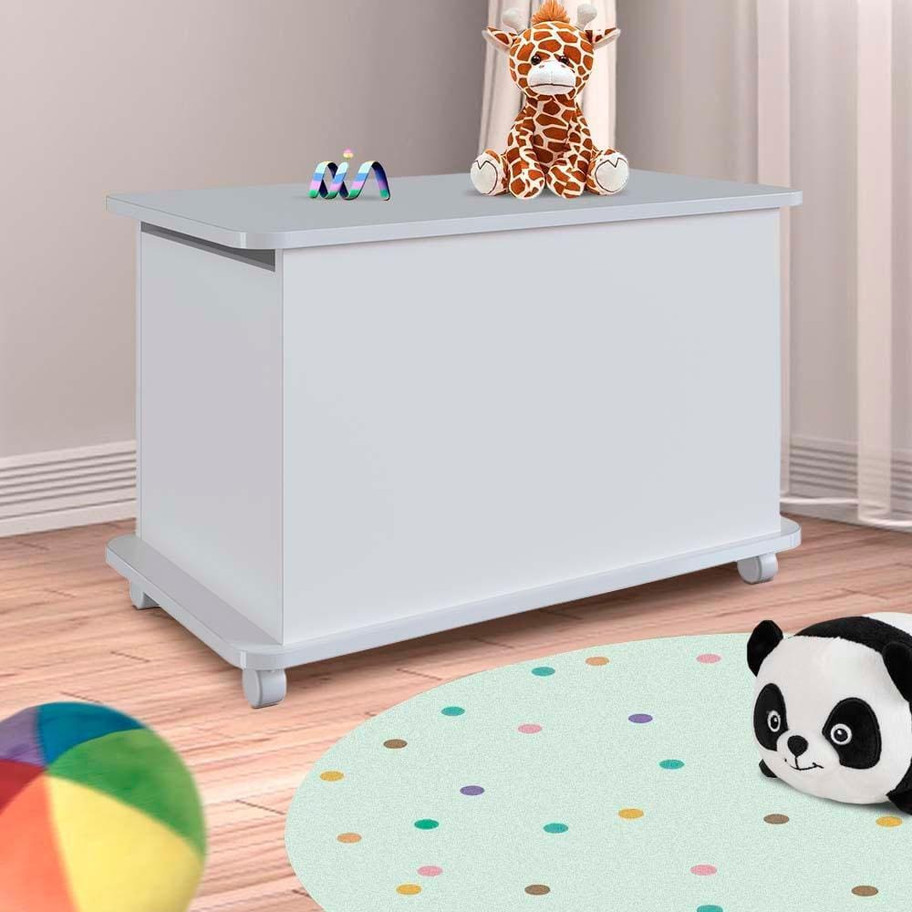 Caixa Organizadora Para Brinquedo Branco Woody Shop Jm - Branco