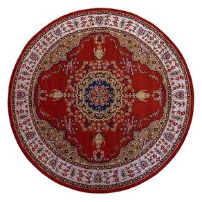 Tapete Classico Oriental 2M Redondo Vermelho Tipo Persa