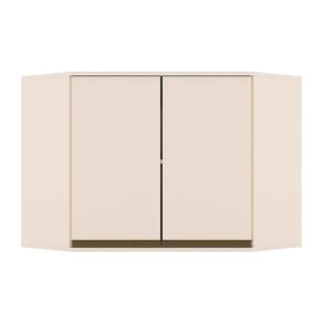 Armário De Cozinha Modulado Canto Oblíquo Connect C/ 2 Portas 80cm Off White - Henn
