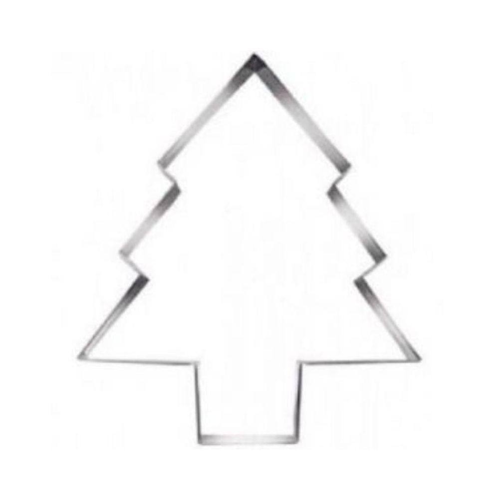 Aro Cortador Árvore de Natal - 23cm x 5cm | Aço Inox