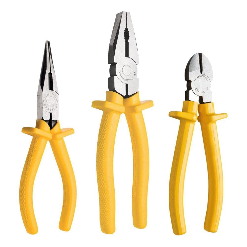 Kit de Ferramentas Tramontina Alicate 6e 8 Pol Bico e Corte