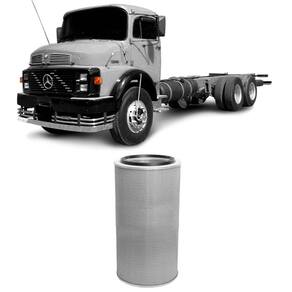 Filtro Ar Mercedes Benz 1318 Om352 87 A 2012 Metal Leve