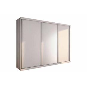 Guarda Roupa Casal 3 Portas De Correr E 6 Gavetas Paradizzo Gold Branco - Novo Horizonte