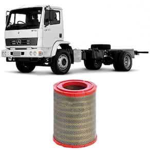 Filtro Ar Mercedes Benz 1718m Om904 2001 A 2004 Metal Leve