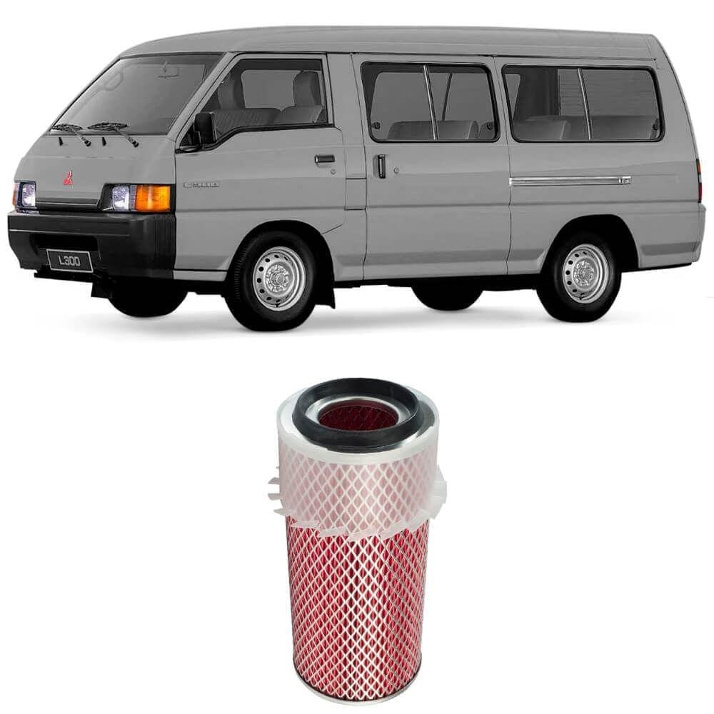 Filtro Ar Mitsubishi L300 2.5 1995 A 1999 Metal Leve