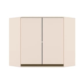 Módulo Cozinha Henn Connect Armário Canto Oblíquo 2 Portas 83cm Off White