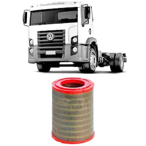 Filtro Ar Volkswagen Constellation Mwm 2007 A 2012 Metal Leve
