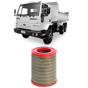Filtro Ar Ford Cargo 2622 Cummins Isbe 2006 A 2012 Metal Leve