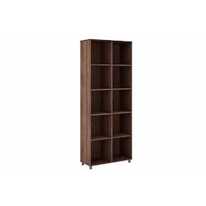 Estante Livreiro De Escritório Esm225 C/ 10 Nichos Rustico - Movelbento
