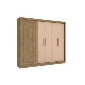 Guarda Roupa Casal Flex 5 Portas E 4 Gavetas N564 Nogueira/macadamia - Kappesberg