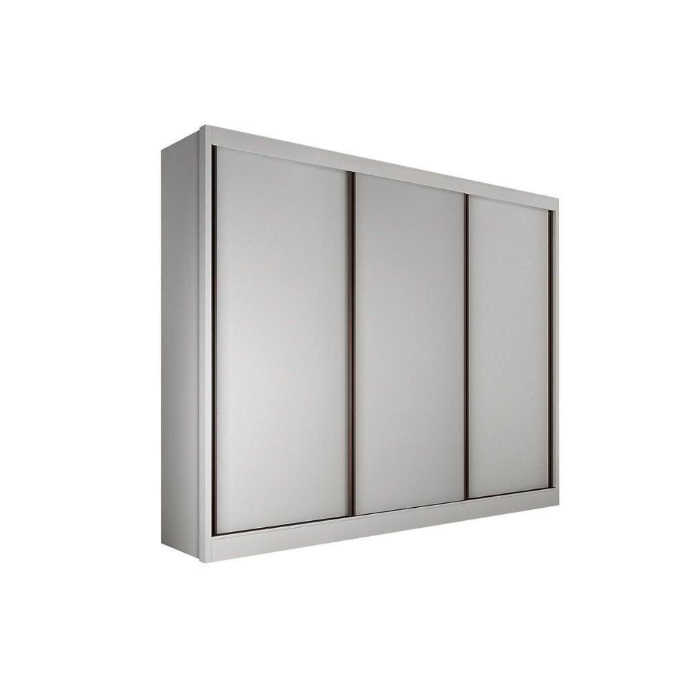 Guarda Roupa 3 Portas De Correr E 6 Gavetas Toulon Branco - Novo Horizonte