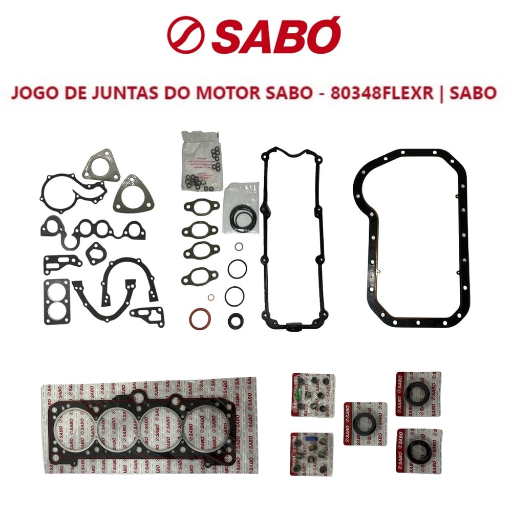 Jogo Completo Junta Motor Sabó Vw Gol City AP 1600 1.6 L 8V 1999 A 2005