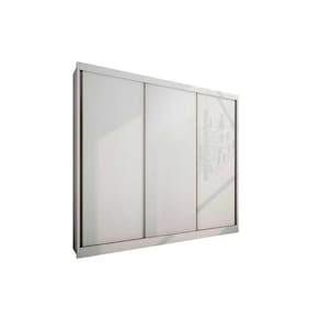 Guarda Roupa Casal 3 Portas De Correr E 4 Gavetas Diamond Plus Branco - Novo Horizonte