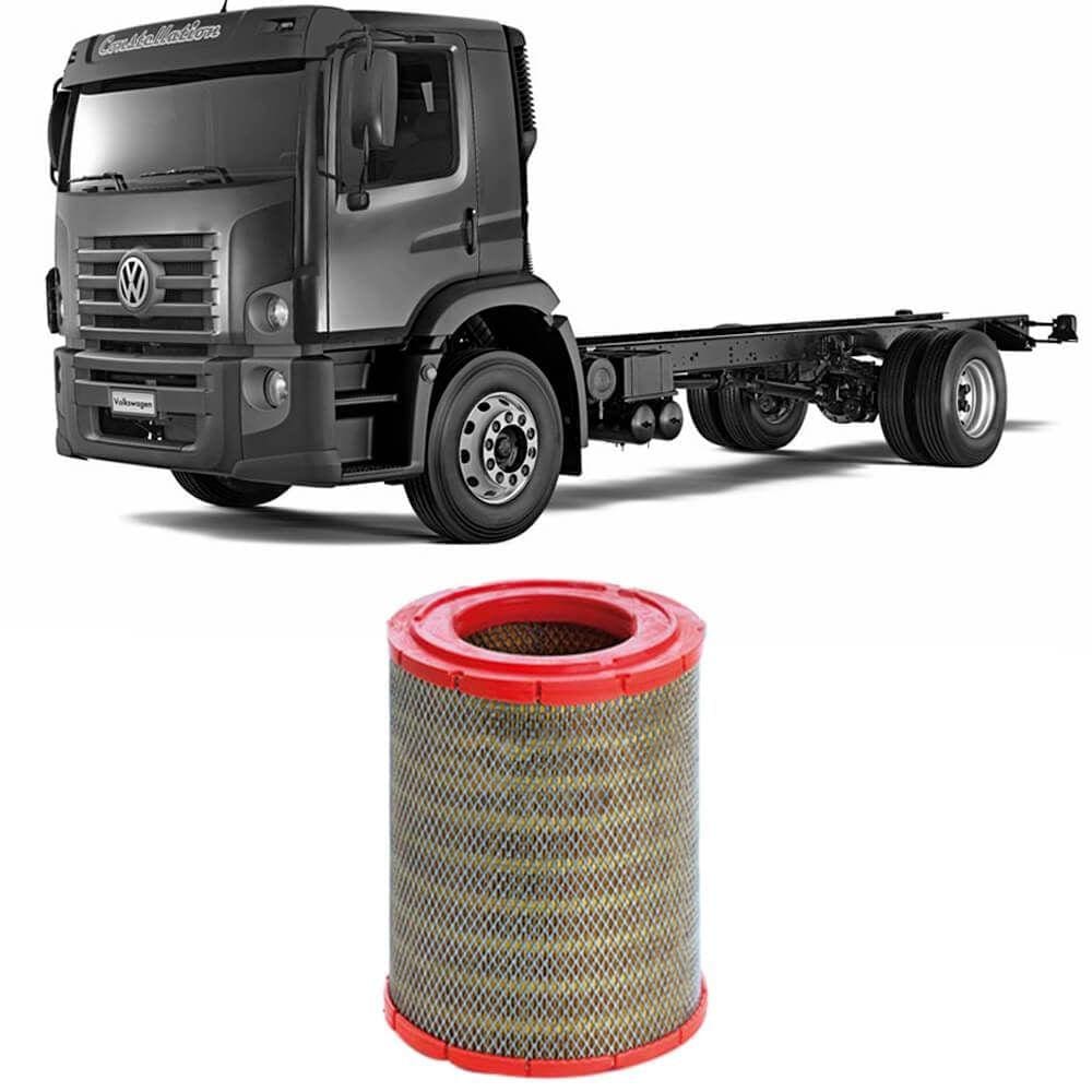 Filtro Ar Volkswagen Constellation Cummins 2006 A 2018 Metal Leve