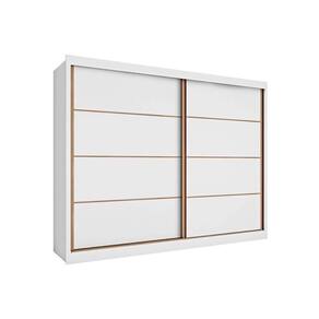 Guarda Roupa Casal 2 Portas De Correr E 6 Gavetas Sevilha Branco - Europa