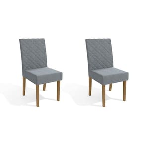 Cadeira Sala de Jantar 2Cad133 Kit Freijó Linho Cinza