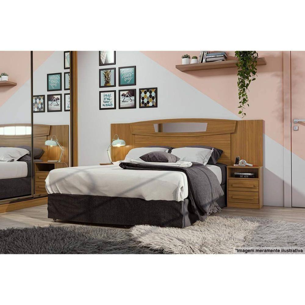 Cabeceira Cama Box Madeirado Casal/queen Novitá | Casas Bahia