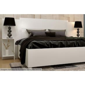 Cabeceira Cama Box Madeirado Arizona Branco/neve - Tcil Móveis