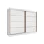 Guarda Roupa Casal 2 Portas De Correr E 6 Gavetas Sevilha Branco - Europa
