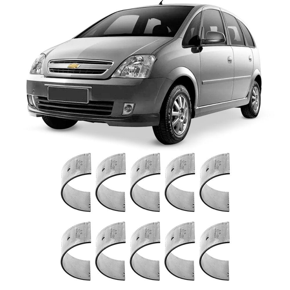 Bronzina Casquilho Mancal 0.75 Corsa Meriva Montana 94 a 2012 Metal Leve SBC452