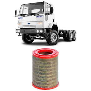 Filtro Ar Ford Cargo 2626 Cummins C 2002 A 2006 Metal Leve