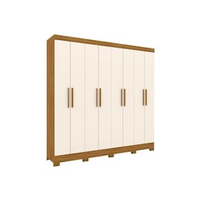 Guarda Roupa 8 Portas E 4 Gavetas B51 Nature/Off White - Henn