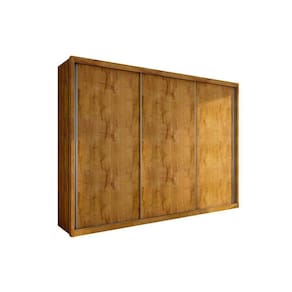 Guarda Roupas 3 Portas De Correr E 6 Gavetas Paradizzo Gold Cumaru - Novo Horizonte