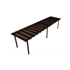 Cobertura Policarbonato Alveolar Bronze 4mm - 8,00m X 3,00m - perfis naturais