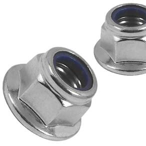 Porca Sextavada Flangeada Nylon M8 Travante Zinco - 1000Un