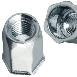 Porca Rebite Sextavado Aba Fina M8 X 18 Ma-1,25 Zinco -500Un