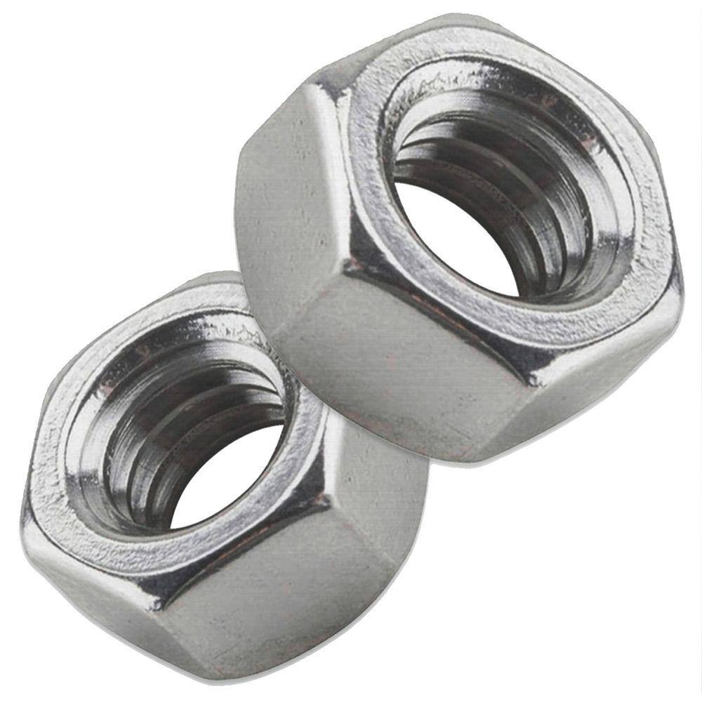 250 Peças - Porca Sextavada 3/16 Bsw-24Fpp Zinco Branco