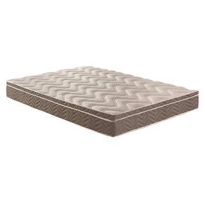 Colchão Viúva Espuma D33 - Ep Anatômico Confort Ultra Firme Euro Pillow Brown (128x188x17) - Paropas