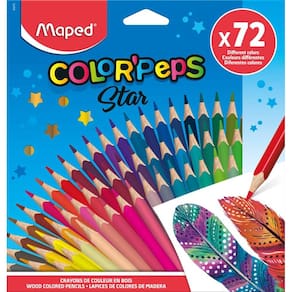 Lápis de Cor 72 Cores Color Pep`s Star Triangular Maped