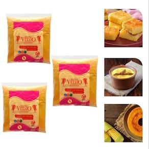 3x - Fubá de Milho Orgânico - Mano Velho 500G